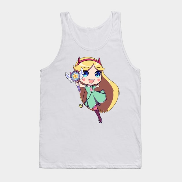 Chibi Star butterfly Tank Top by RidicBird